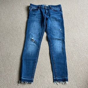 DL1961 Women's Skinny Jeans - Distressed Blue